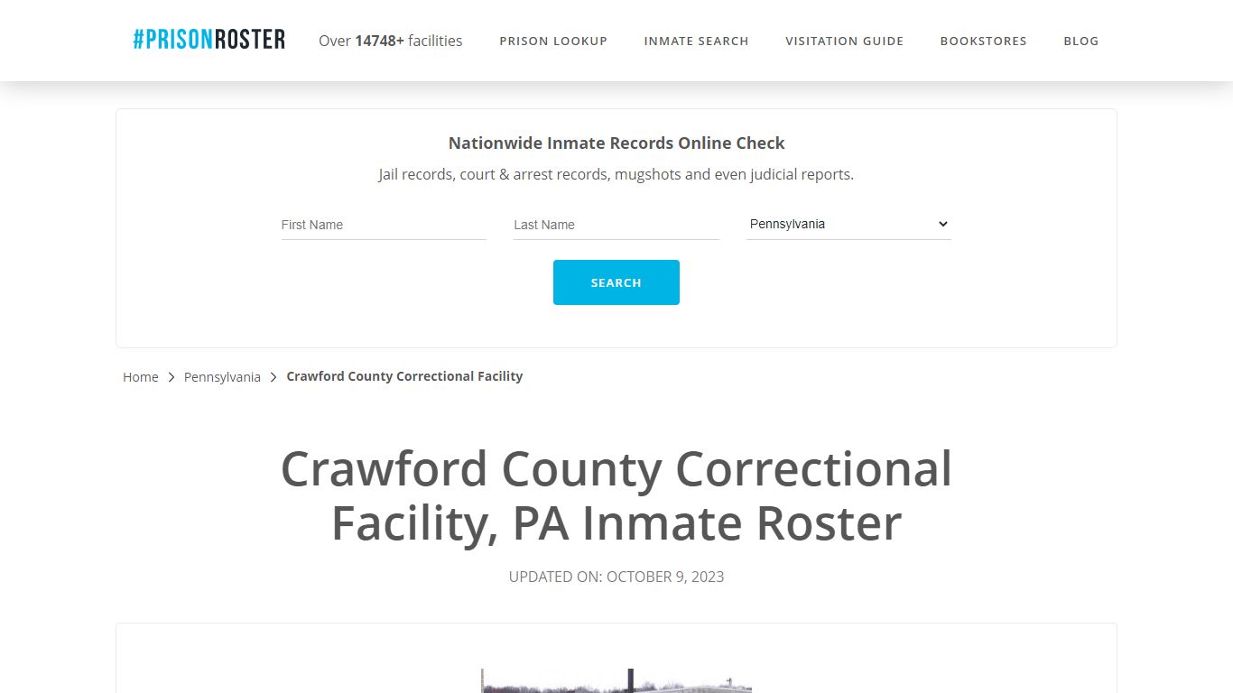 Crawford County Correctional Facility, PA Inmate Roster - Prisonroster